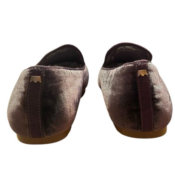 Birdies Velvet Faux Fur Lined Starling Slipper Mocha Brown Size 8 - Picture 4 of 9